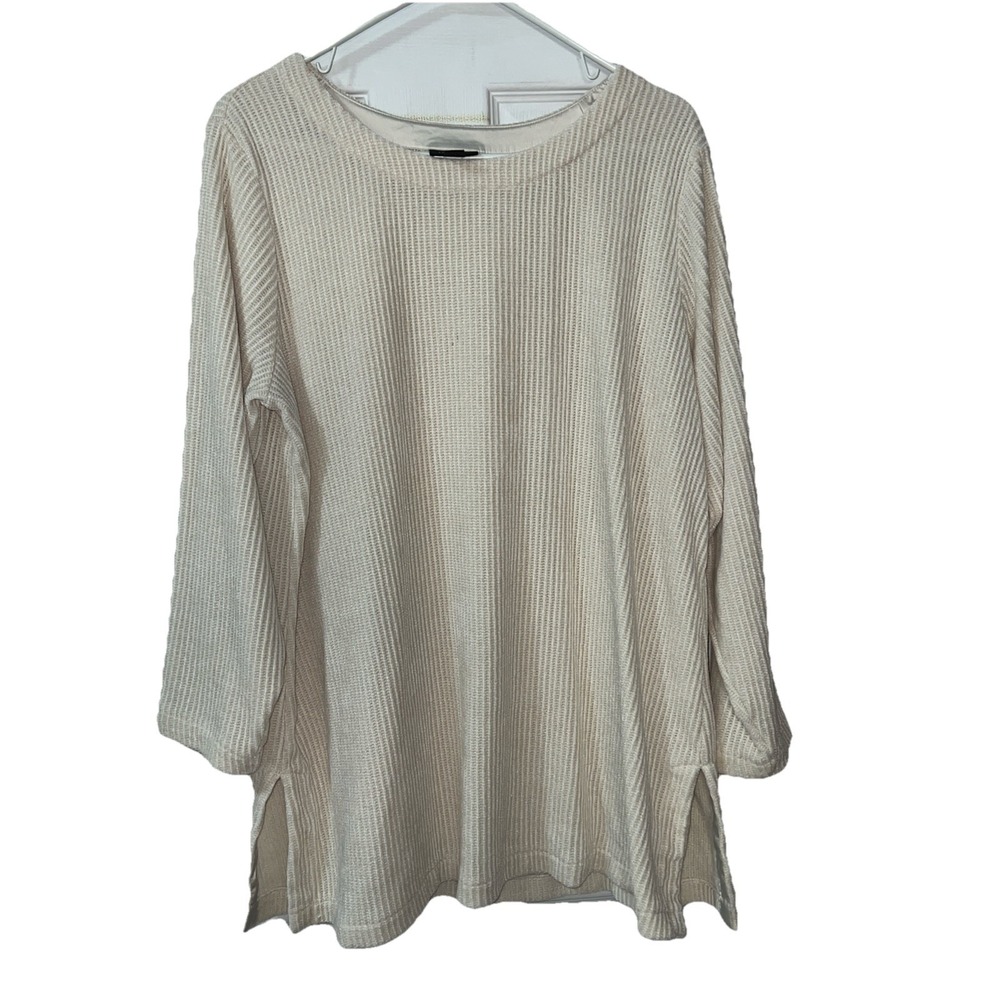 J Jill‎ Wearever Collection Sweater Women's Size XLarge Ribbed Knit Sweatshirt